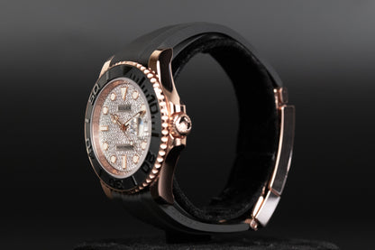 Rolex 126655 Yacht-Master 40 Oysterflex Pave Diamond Dial