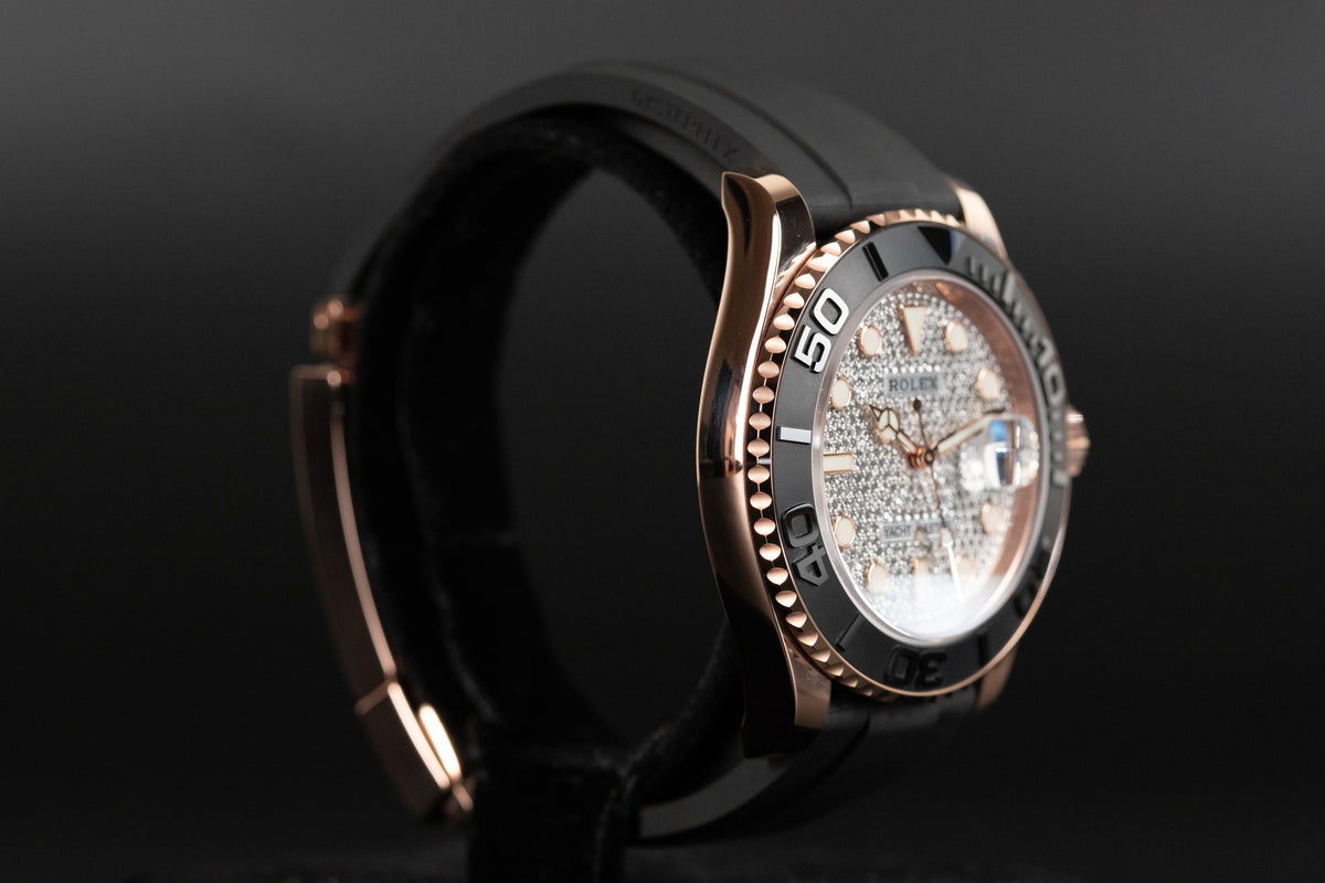 Rolex<br>126655 Yacht-Master 40 Oysterflex Pave Diamond Dial