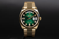 Rolex<br>128238 Day-Date 36 Green Ombre Dial
