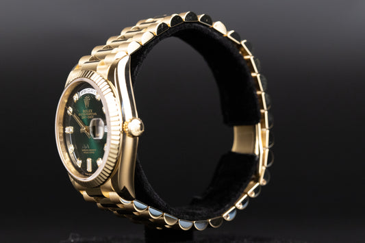 Rolex 128238 Day-Date 36 Green Ombre Dial