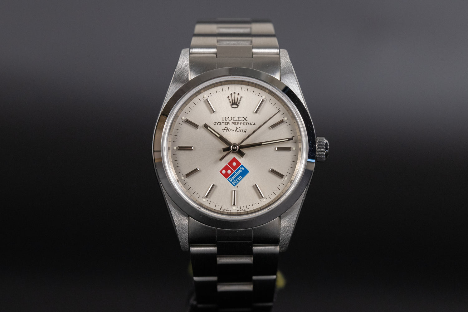 Rolex 14000 Oyster Perpetual Air King 34mm Dominos Dial