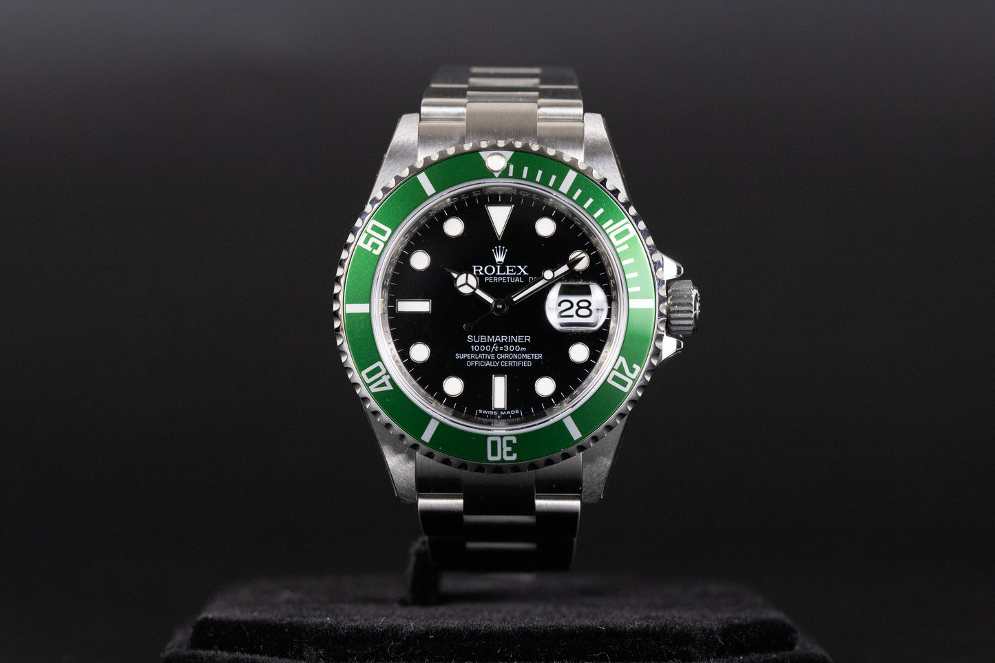 Rolex 16610LV Submariner 'Kermit' New Old Stock
