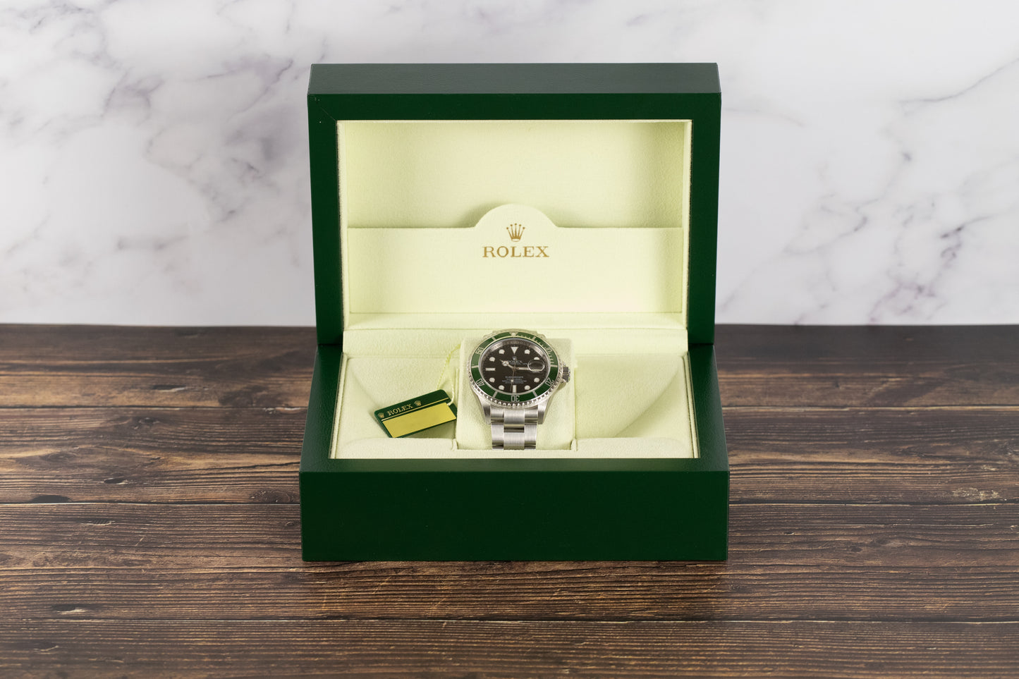 Rolex 16610LV Submariner 'Kermit' New Old Stock