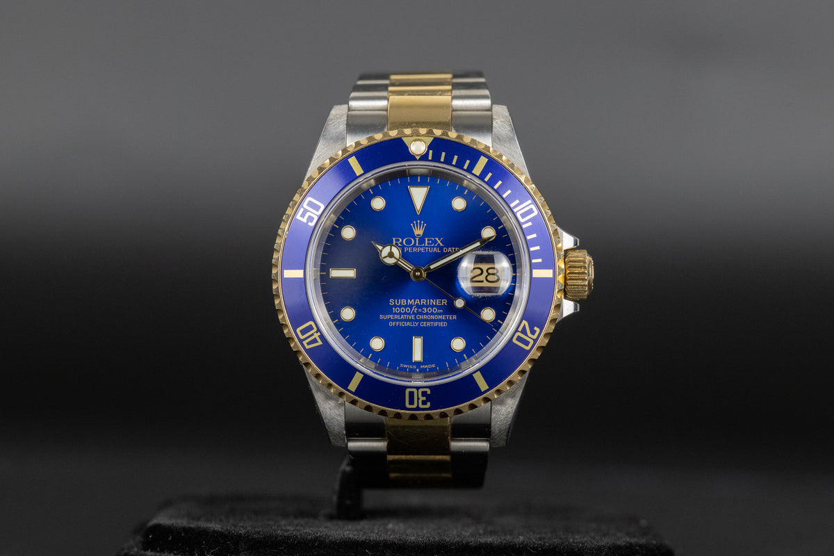 Rolex<br>16613 Submariner SS/18k Blue Dial