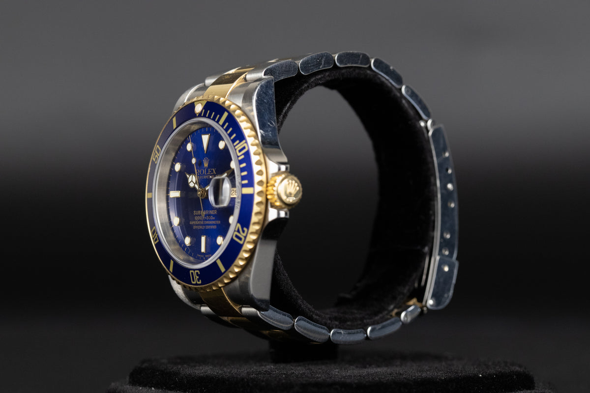 Rolex<br>16613 Submariner SS/18k Blue Dial