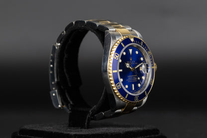 Rolex 16613 Submariner SS/18k Blue Dial