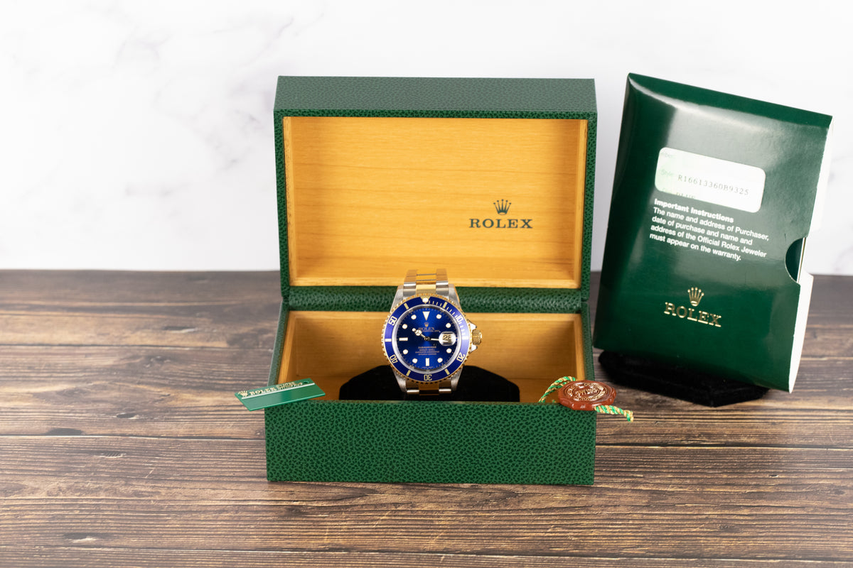 Rolex<br>16613 Submariner SS/18k Blue Dial