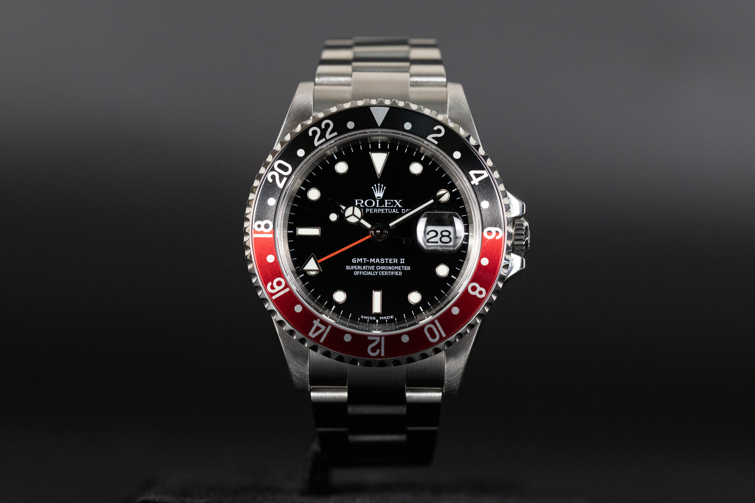 Rolex 16710 GMT Master II 'Coke' No Holes