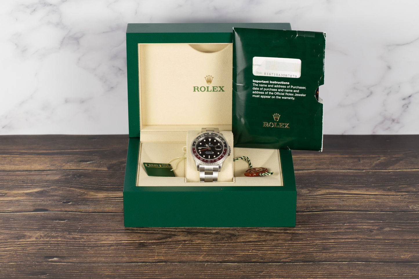 Rolex 16710 GMT Master II 'Coke' No Holes