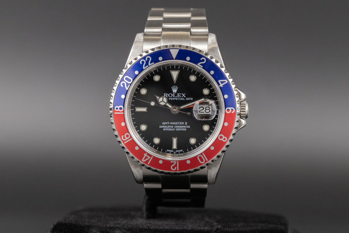 Rolex<br>16710 GMT Master II 'Pepsi' No Holes