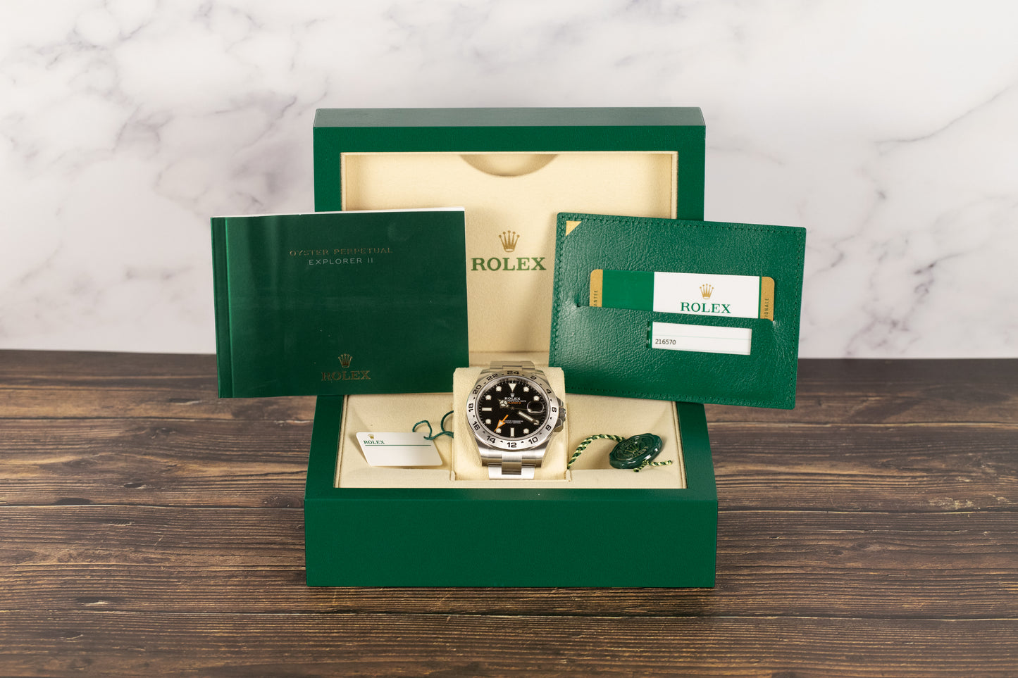 Rolex 216570 Explorer II Black Dial