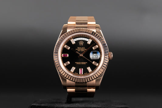 Rolex 218235 DayDate II Ruby Dial