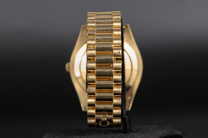 Rolex 218238 DayDate II Black Roman Numeral Dial