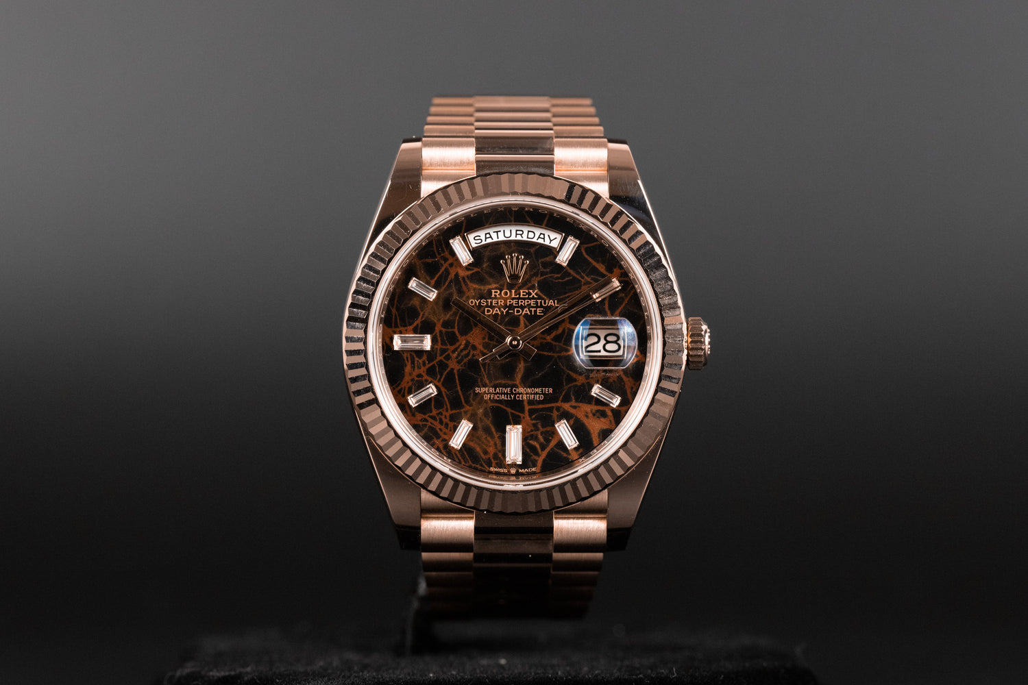 Rolex 228235 DayDate 40 Eisenkiesel Diamond Dial