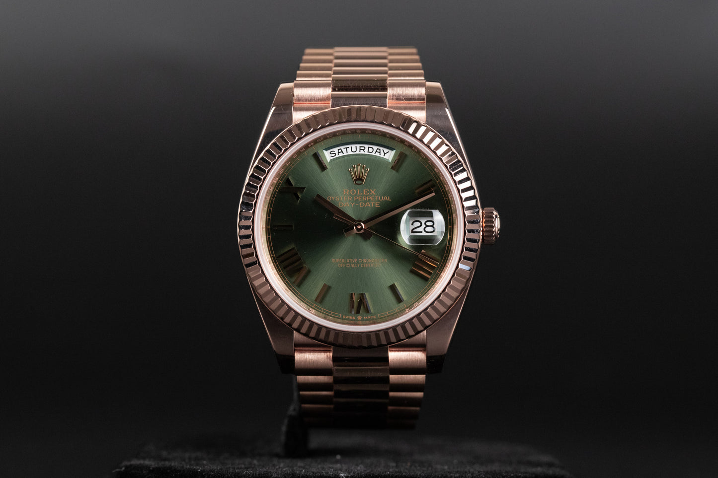 Rolex 228235 DayDate 40 Olive Green Dial
