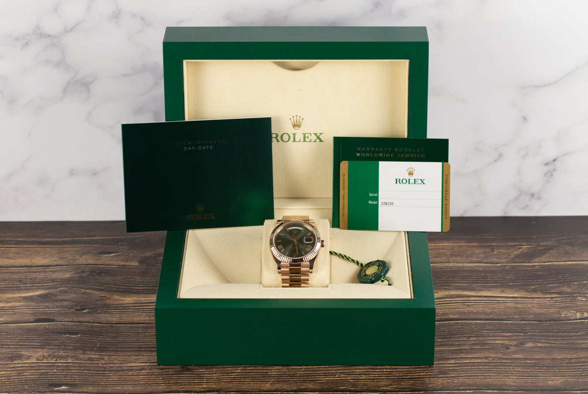 Rolex<br>228235 DayDate 40 Olive Green Dial