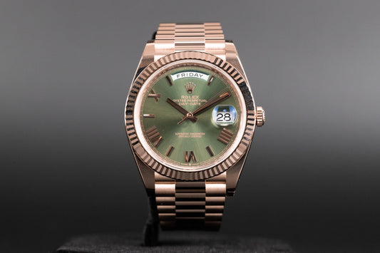 Rolex<br>228235 DayDate 40 Olive Green Dial