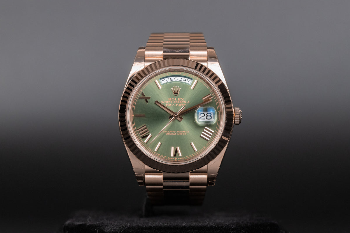 228235 Rolex228235 DayDate 40 Olive Green Dial – Newport Watch Club