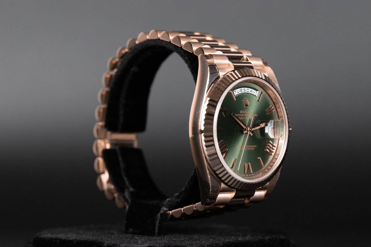 Rolex<br>228235 DayDate 40 Olive Green Dial