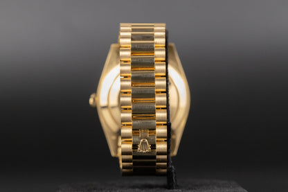 Rolex 228238 DayDate 40 Black Diagonal Motif Dial