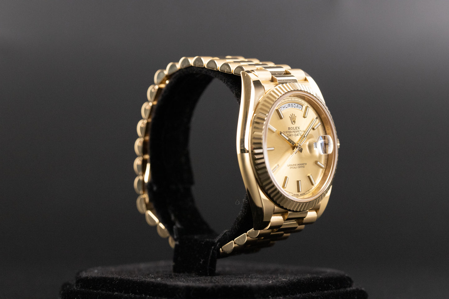 Rolex 228238 DayDate 40 Champagne Index Dial