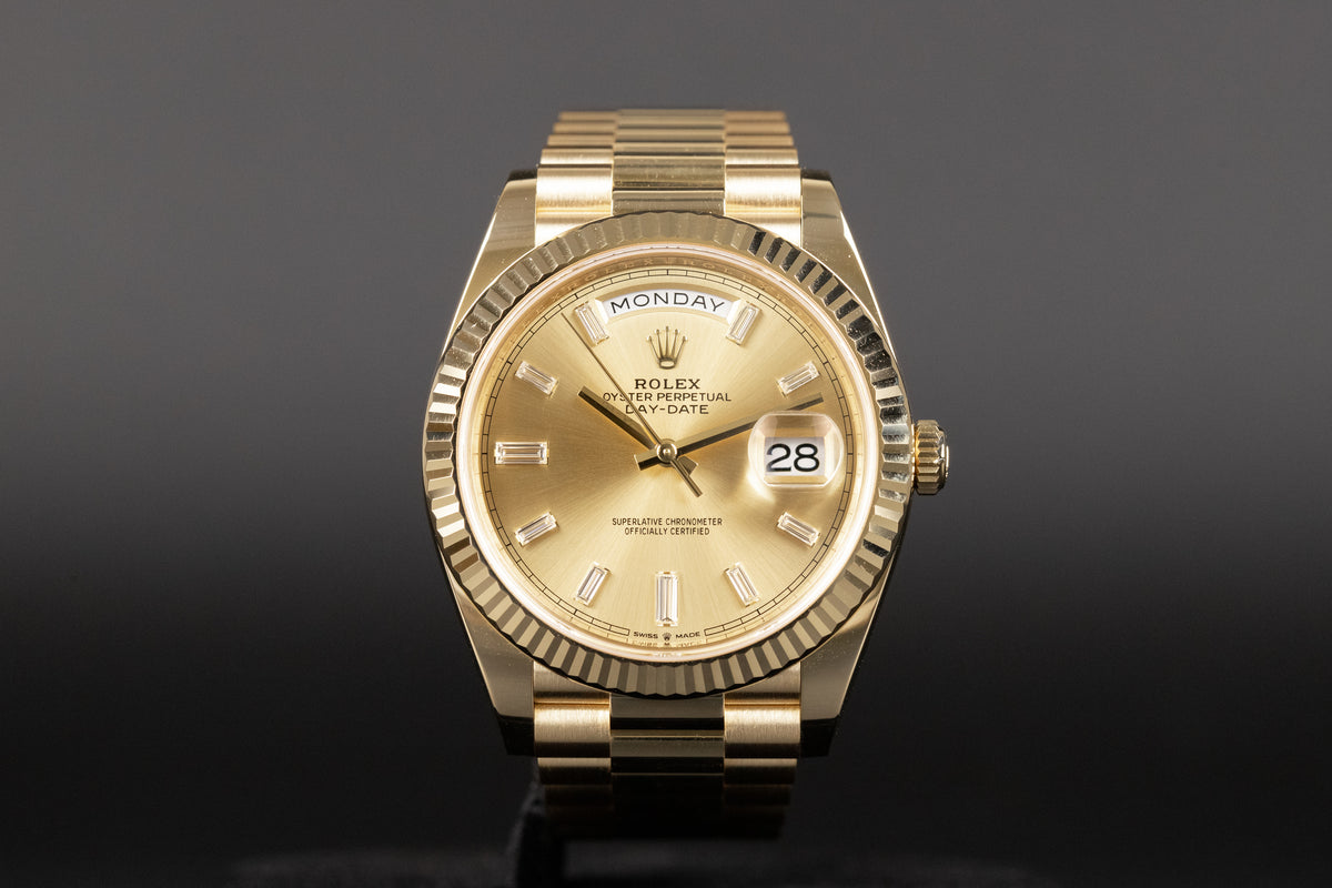 Rolex<br>228238 DayDate 40 Champagne Diamond Dial