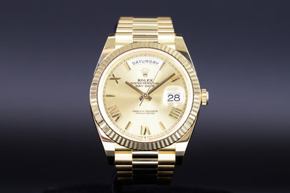 Rolex<br>228238 DayDate 40 Champagne Roman Numeral Dial
