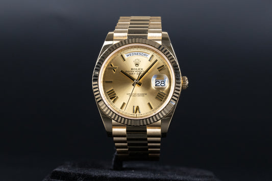 Rolex 228238 DayDate 40 Champagne Roman Numeral Dial