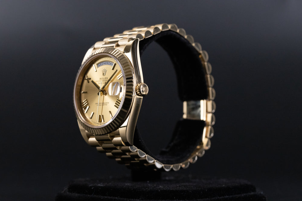 Rolex<br>228238 DayDate 40 Champagne Roman Numeral Dial