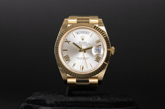 Rolex 228238 DayDate 40 Silver Roman Numeral Dial
