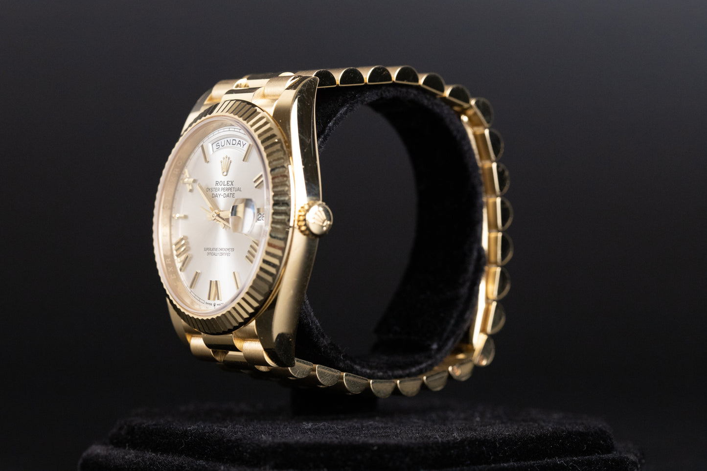 Rolex 228238 DayDate 40 Silver Roman Numeral Dial