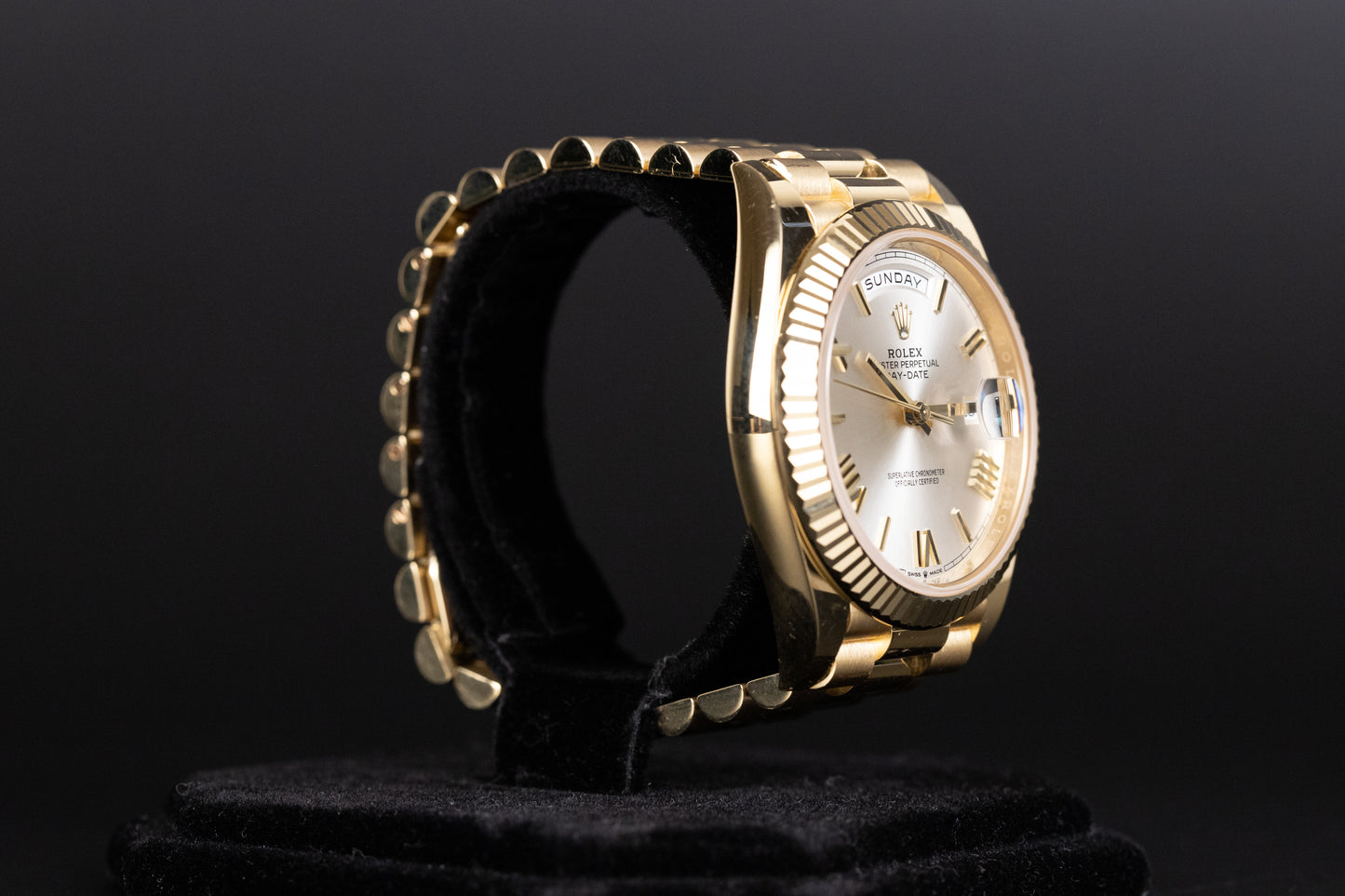 Rolex 228238 DayDate 40 Silver Roman Numeral Dial