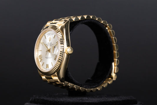Rolex 228238 DayDate 40 Silver Roman Numeral Dial