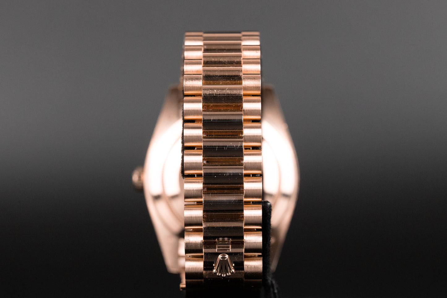 Rolex 228345RBR DayDate 40 Rose Gold Diamond Bezel Olive Green Dial