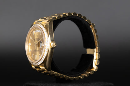 Rolex 228348RBR DayDate 40 Baguette Diamond Dial Diamond Bezel