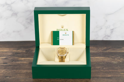 Rolex 228348RBR DayDate 40 Baguette Diamond Dial Diamond Bezel