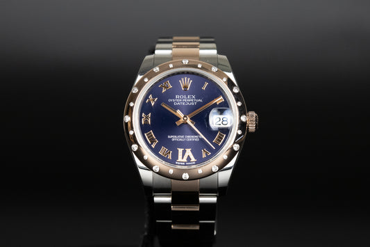 Rolex 178341 Datejust 31 Purple Dial Diamond Bezel
