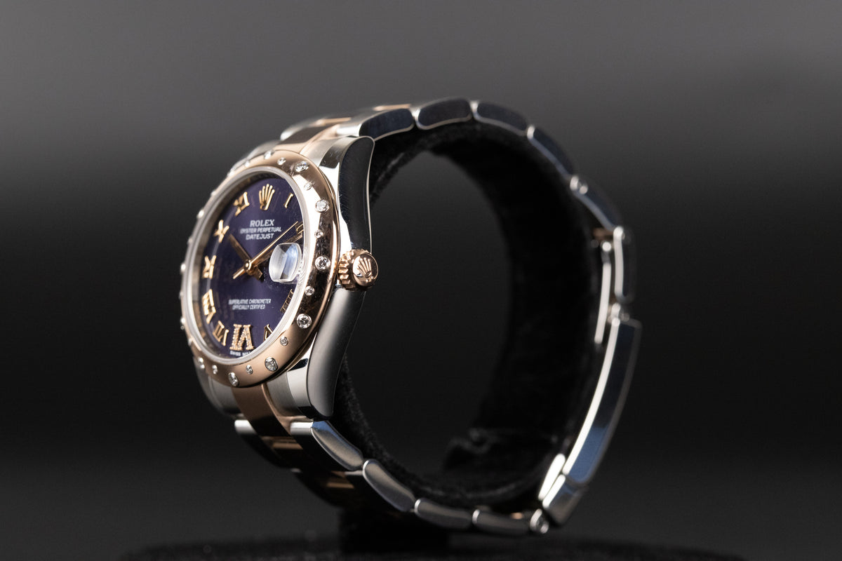 Rolex<br>178341 Datejust 31 Purple Dial Diamond Bezel