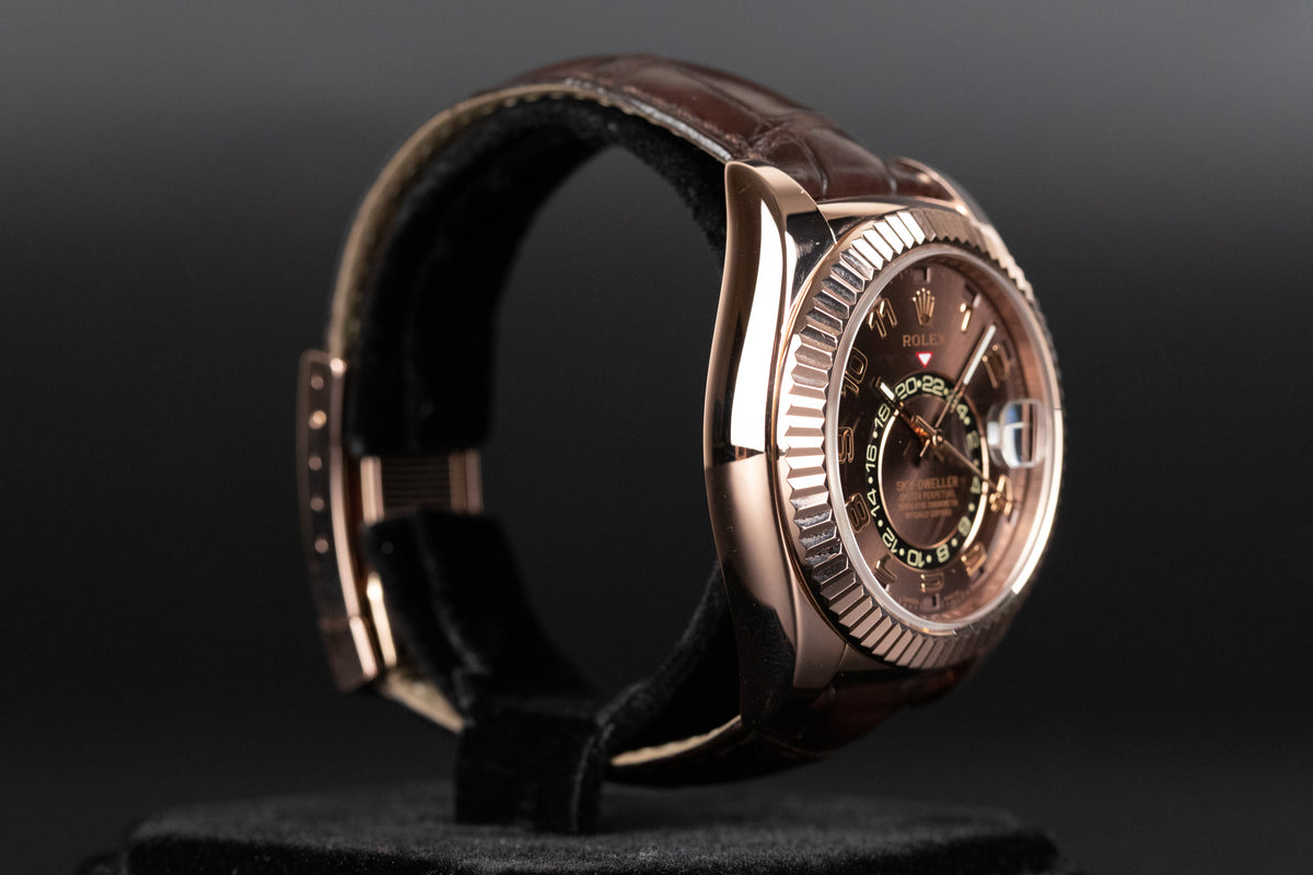 Rolex<br>326135 Sky-Dweller Chocolate Arabic Dial