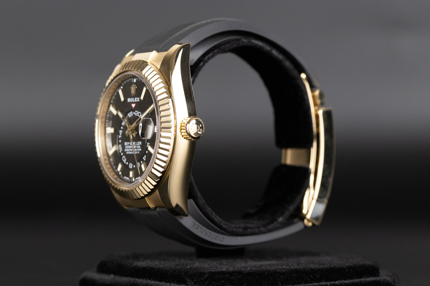 Rolex 326238 Sky-Dweller Oysterflex Black Dial