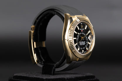 Rolex 326238 Sky-Dweller Oysterflex Black Dial