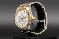 Rolex<br>326933 Sky-Dweller SS/18k White Dial