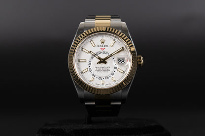 Rolex 326933 Sky-Dweller SS/18k White Dial