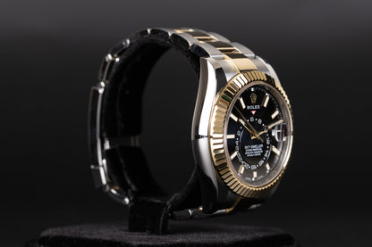 Rolex 326933 Sky-Dweller SS/18k Black Dial