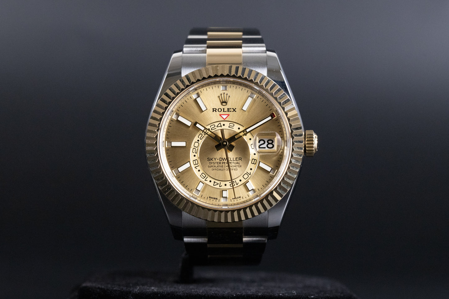 Rolex 326933 Sky-Dweller SS/18k Champagne Dial