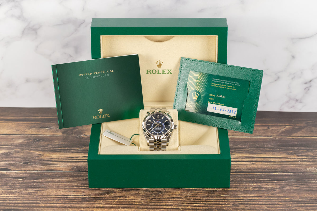 Rolex<br>326934 Sky-Dweller Blue Dial