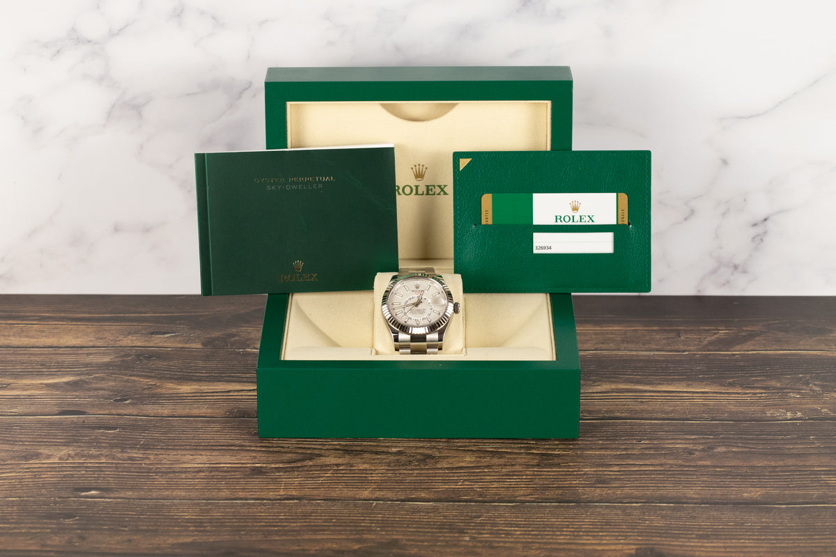 Rolex<br>326934 Sky-Dweller White Dial