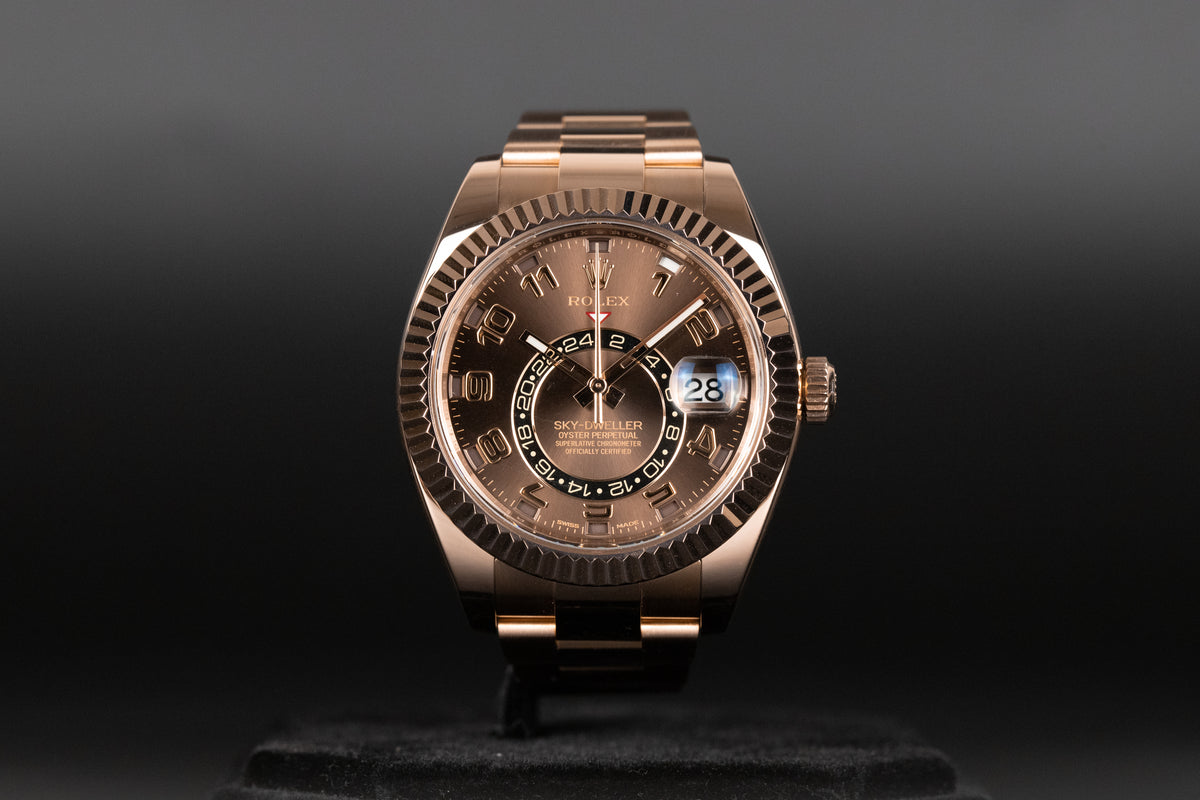 Rolex<br>326935 Sky-Dweller Chocolate Arabic Dial