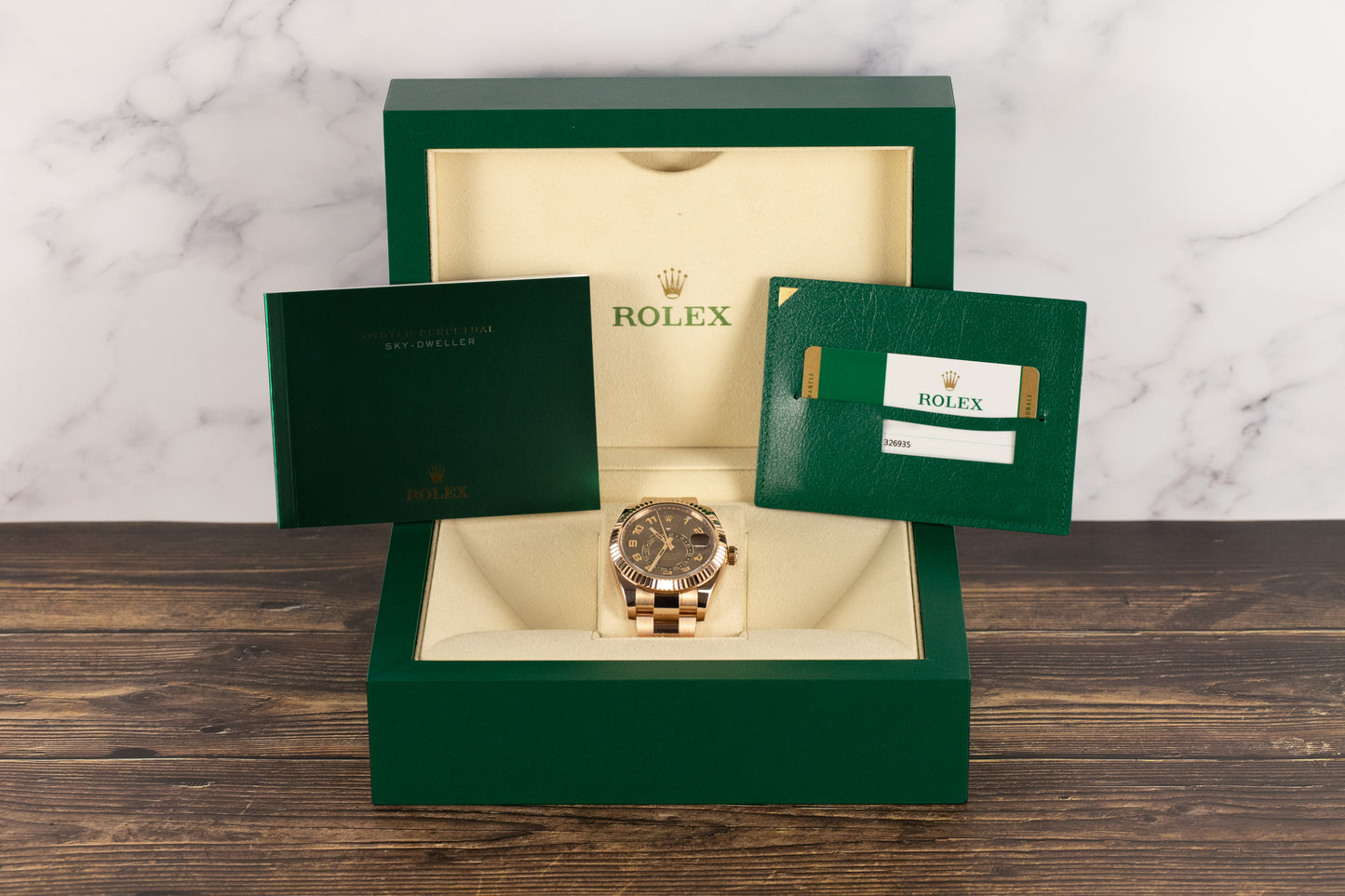 Rolex 326935 Sky-Dweller Chocolate Arabic Dial
