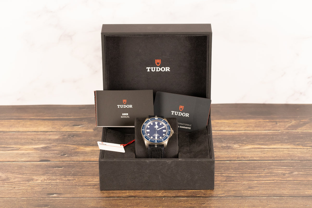 Tudor<br>M25707B Pelagos FXD Titanium Blue Dial